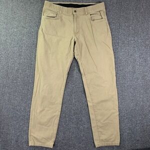 ORIGIN Pants Men 38x33 Brown Stretch Canvas Outdoor